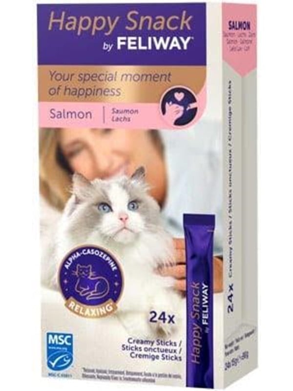 Feliway Happy Snack - Salmon - 24x15g