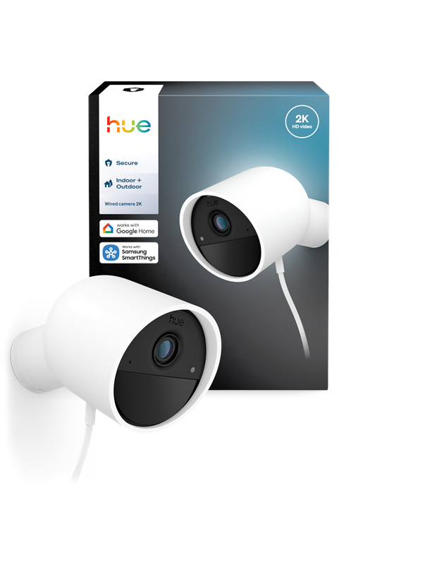 Philips Hue Secure-kamera 2K, langallinen - valkoinen
