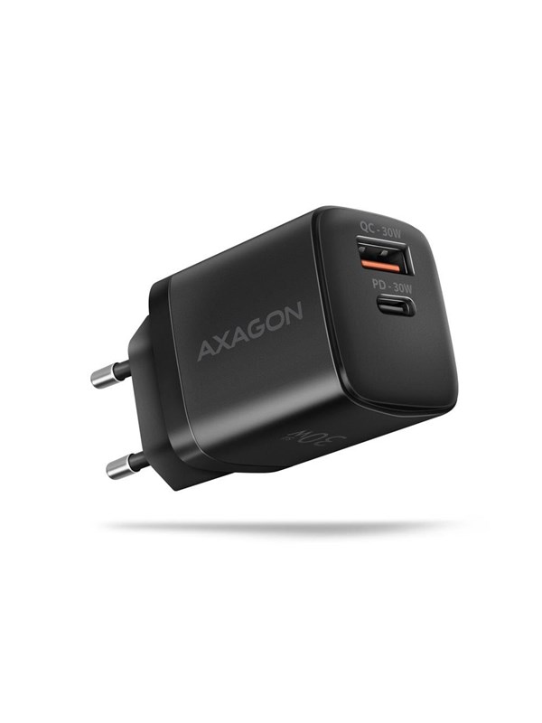 AXAGON Wall Charger 30 W PD 3.0 Quick Charge 4+ - USB-C + USB-A
