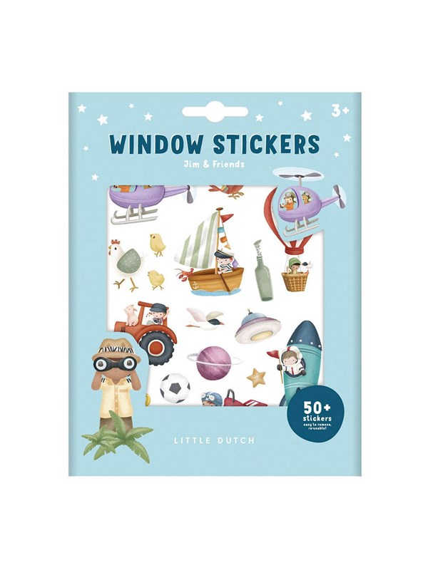 Little Dutch Window stickers Jim & Friends