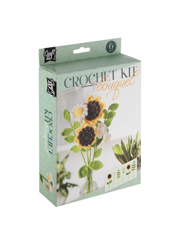 Creative Craft Group CROCHET KIT Crochet kit FLOWERS Yellow
