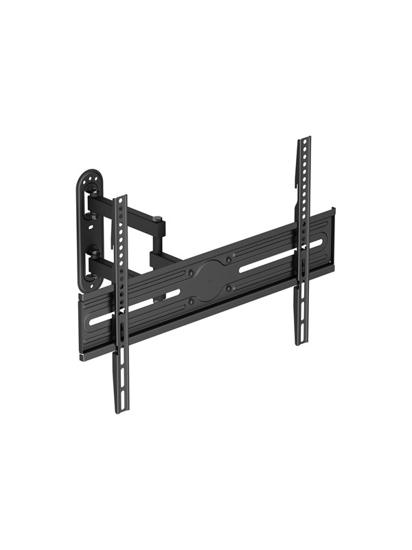 Deltaco mounting kit - full-motion - for curved / flat panel - 3-way tilt swivel up to 35 kg - black - Max 35 kg - recommended for 70"