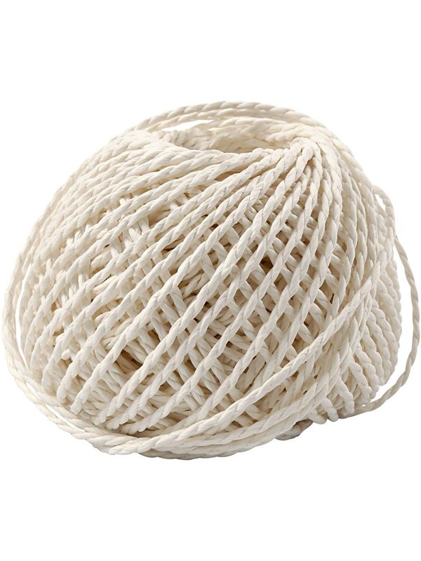 Creativ Company - Paper Yarn White 40m