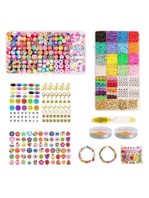 Pro Fimo-korusetti - Heishi- ja riipushelmet - 4500 kpl