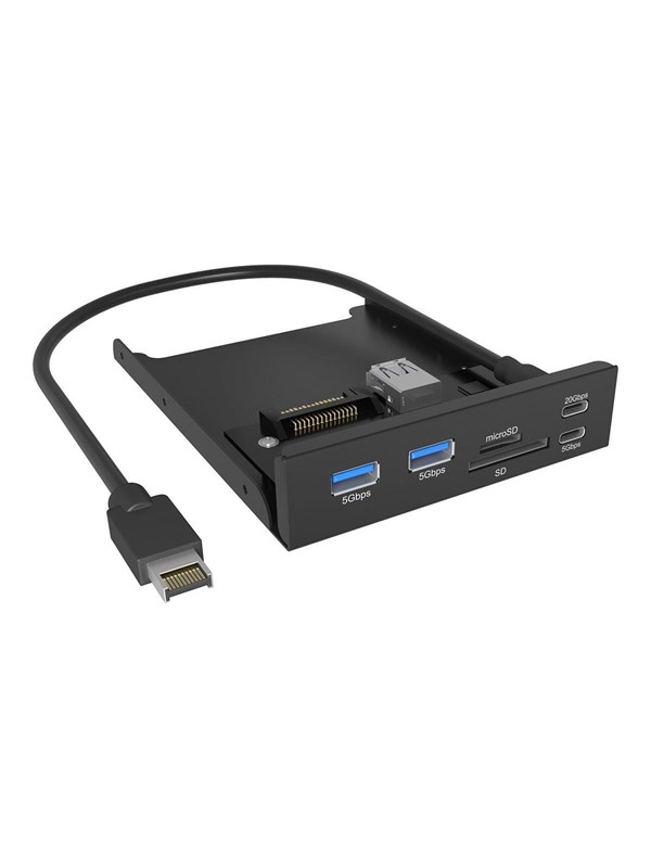 ICY BOX IB-HUB1419-i3 USB hub - 4 porttia - Musta