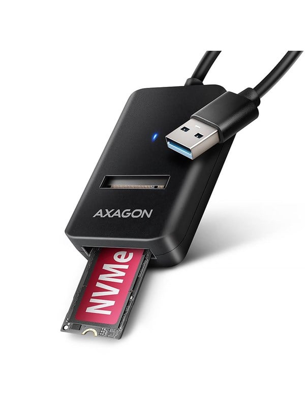 AXAGON USB-A 10 Gbps M.2 Adapter for NVMe & SATA SSD