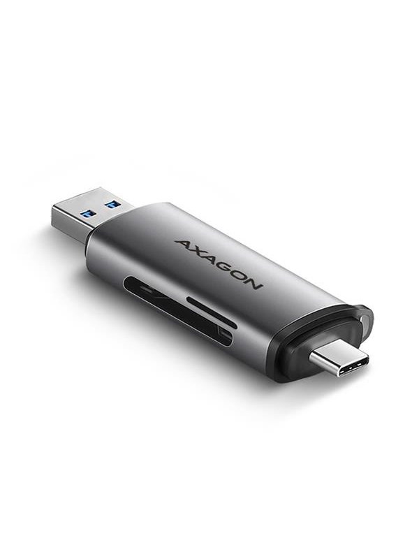 AXAGON SuperSpeed USB-C & USB-A SD / microSD Card Reader