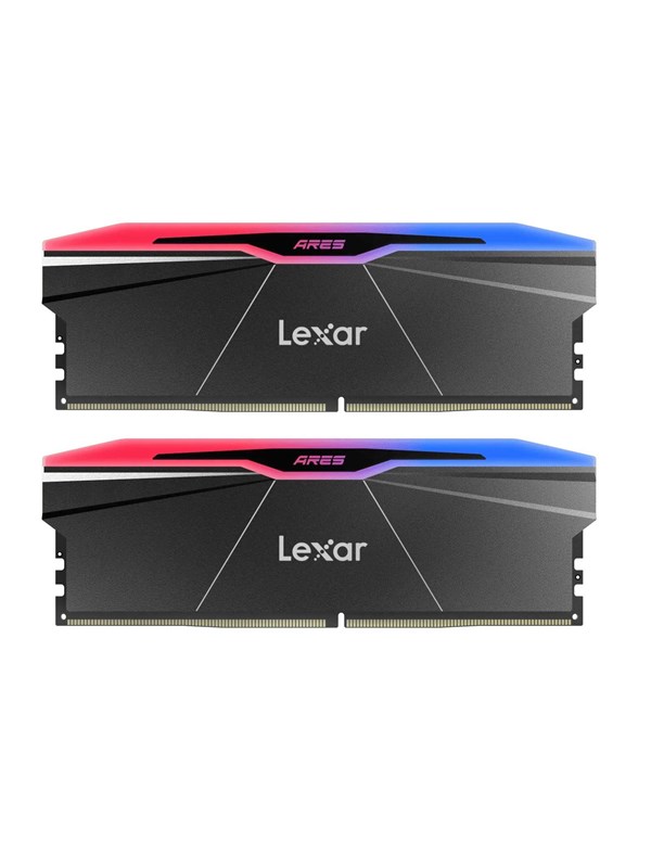 Lexar ARES RGB 2nd Gen DDR5-6000 - 32GB - CL28 - Dual Channel (2 pcs) - AMD EXPO & Intel XMP - Musta RGB