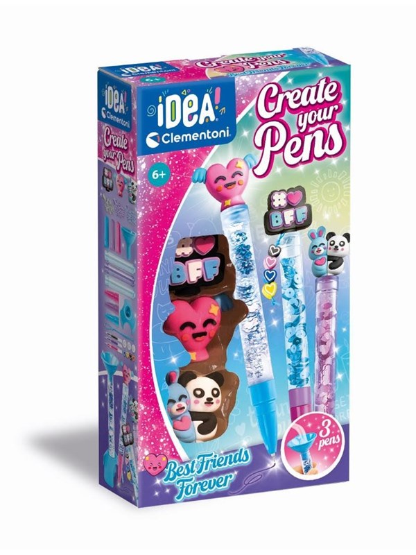 Clementoni - Idea Make your own Pens - Best Friends Forever