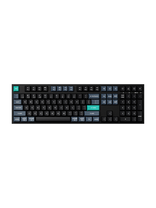 Keychron B36 Wireless Tri-Mode - Näppäimistö - Pohjoismainen - Musta