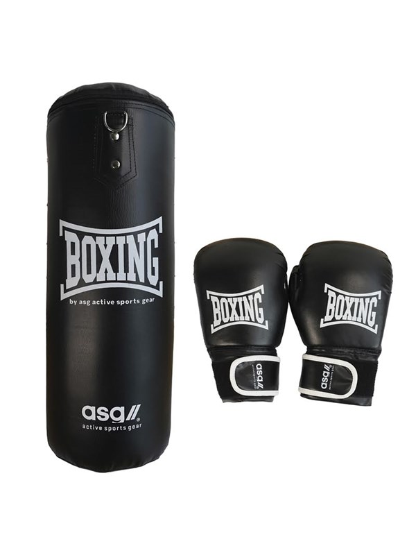 ASG Boksesæt Junior 18 kg. - Sort/Hvid