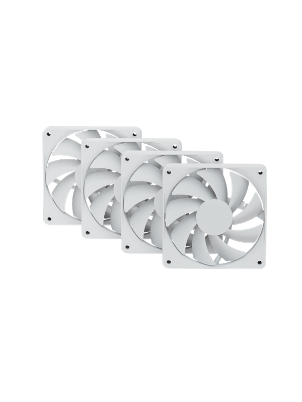 HYTE FA12 FAN (Snow White) - 4-pack - Kotelotuuletin - 120mm - Valkoinen - 28 dBA