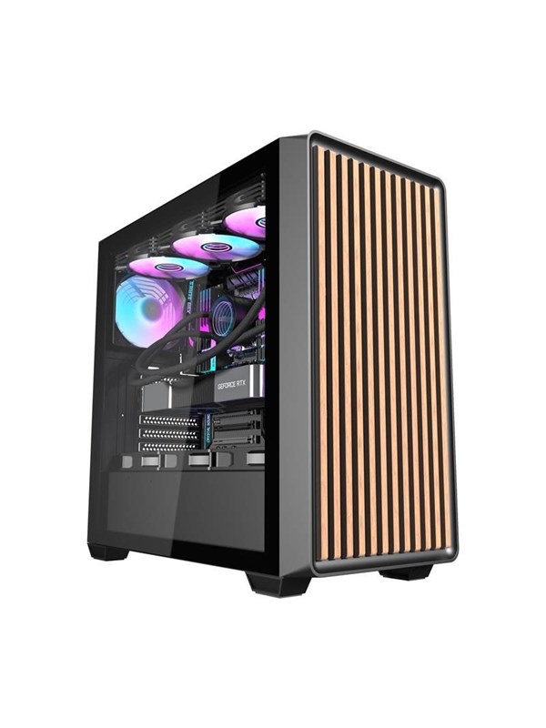 Darkflash DS900WD Computer Case + 4 Fans - Kotelot - Musta