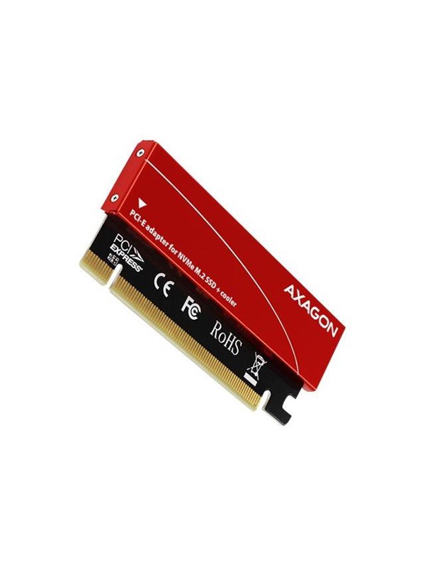 AXAGON Kompakti sisäinen PCIe-sovitin NVMe M.2 SSD:lle jäähdytyselementillä