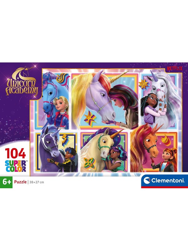 Clementoni Puzzle Unicorn Academy - 6 Portraits 104pcs. Lattia