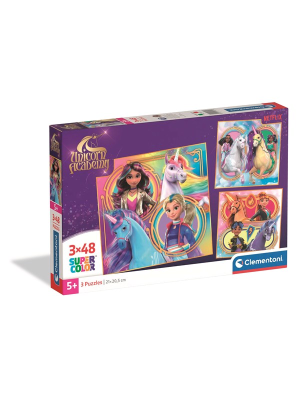 Clementoni Puzzle Unicorn Academy - 3x48pcs. Lattia