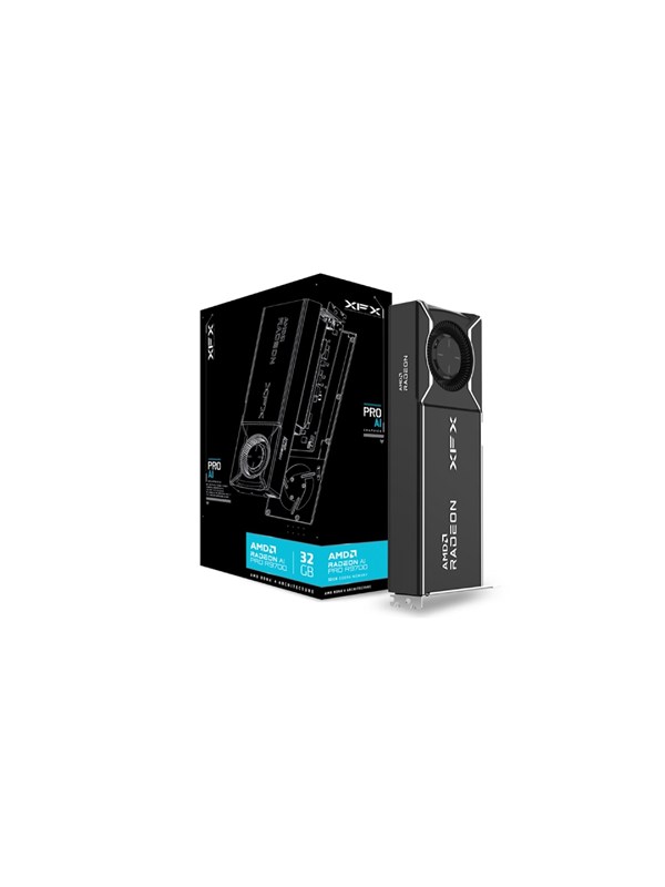XFX Radeon AI Pro R9700 - 32GB GDDR6 RAM - Näytönohjaimet