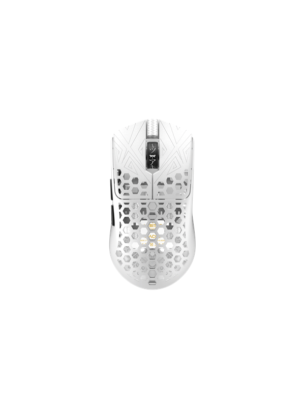 Arbiter AKITSU Medium - Ultralight 40g Carbon-fiber - Pelihiiri - Optinen - 5 painiketta - Valkoinen