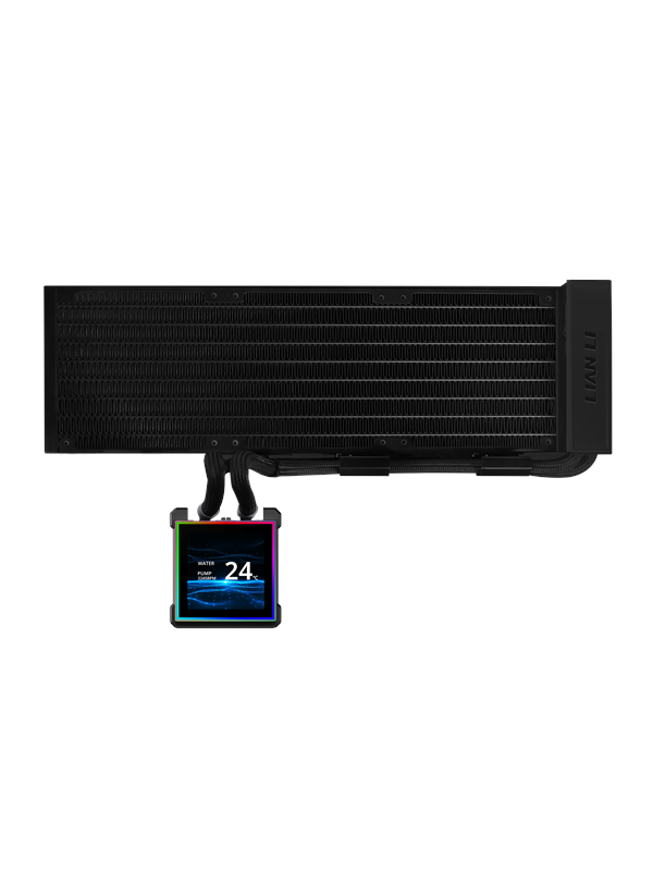 Lian Li Hydroshift II LCD-S 360N fanless - CPU Vesijäähdytys - Max 28 dBA