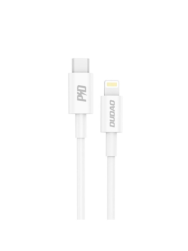 Dudao L6X USB-C - Lightning PD 20W 1m Cable - White
