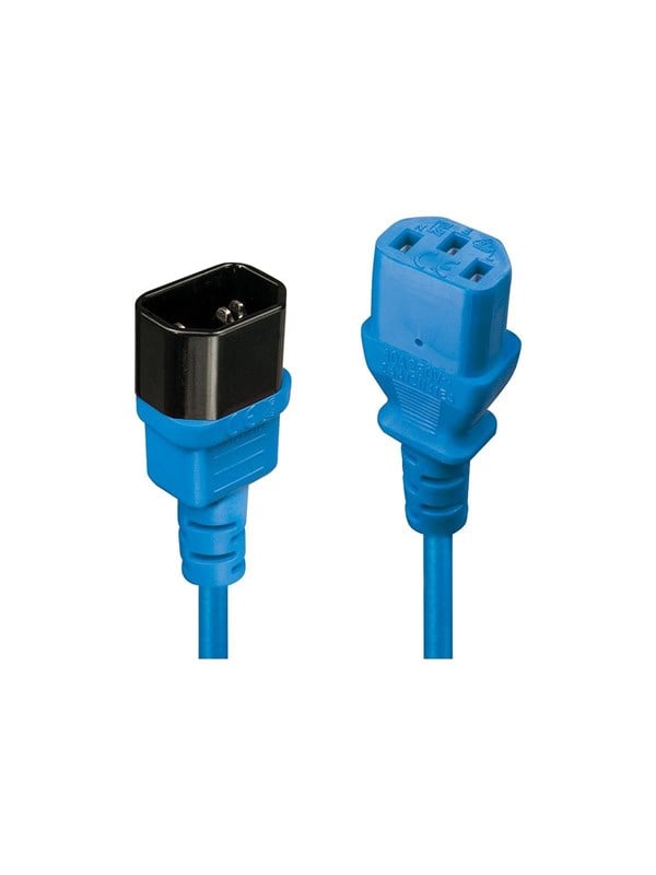 Lindy - power extension cable - power IEC 60320 C13 to IEC 60320 C14 - 1 m