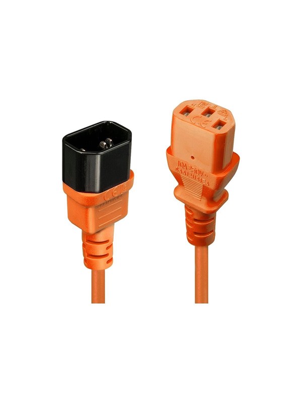Lindy - power extension cable - power IEC 60320 C13 to IEC 60320 C14 - 1 m