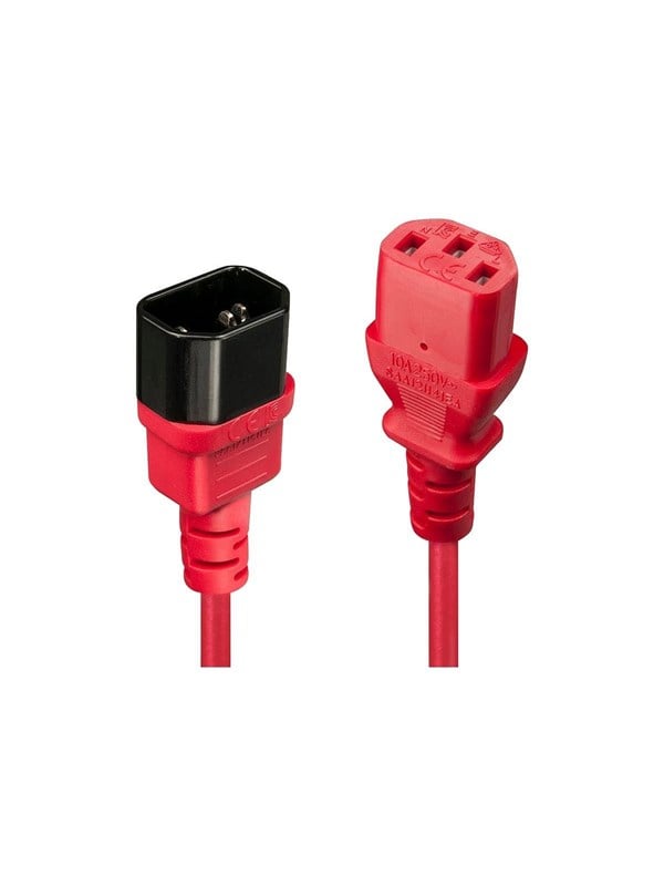 Lindy - power extension cable - power IEC 60320 C13 to IEC 60320 C14 - 50 cm