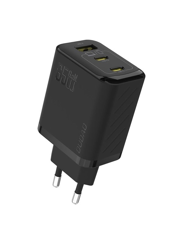 Dudao A29 65W GaN Wall Charger 2 x USB-C + 1 x USB-A - Black