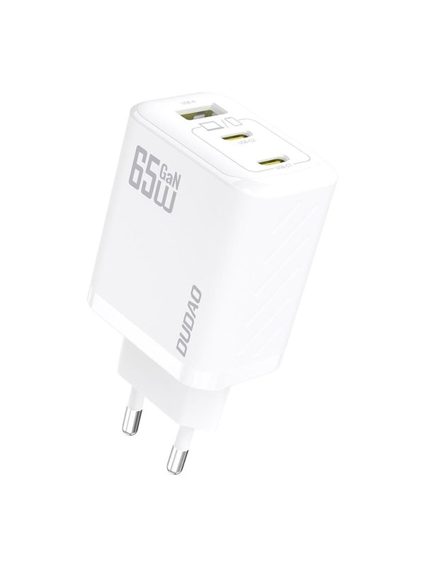 Dudao A29 65W GaN Wall Charger 2 x USB-C + 1 x USB-A - White