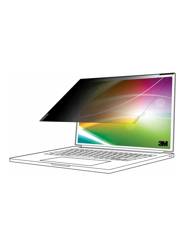3M - notebook privacy filter - bright screen
