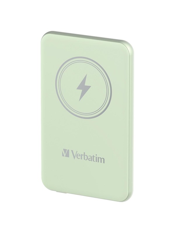 Verbatim Charge 'n' Go wireless power bank - magnetic mount - Li-pol - 24 pin USB-C - 20 Watt