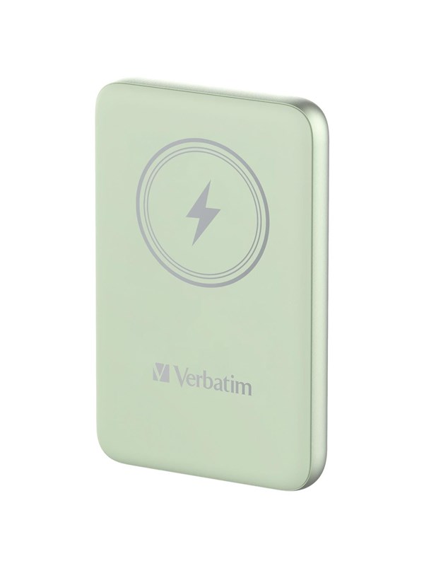 Verbatim Charge 'n' Go wireless power bank - magnetic mount - Li-pol - 24 pin USB-C - 20 Watt - 10000 mAh