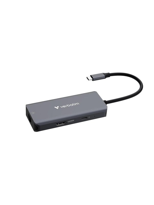 Verbatim - docking station - USB-C - HDMI - 1GbE USB hub