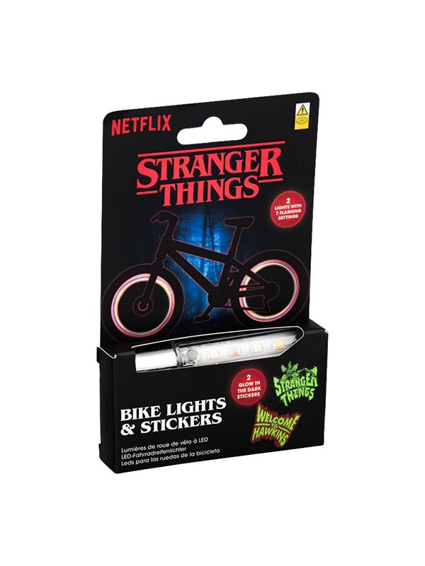 Paladone Stranger Things 5 LED Bike Lights and stickers