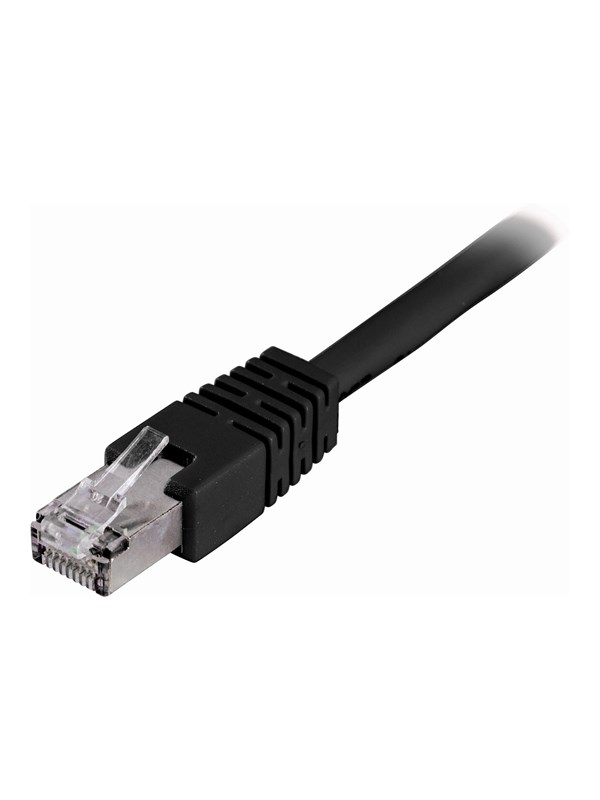 Deltaco patch cable - 1.5 m - black - Musta - 1meter
