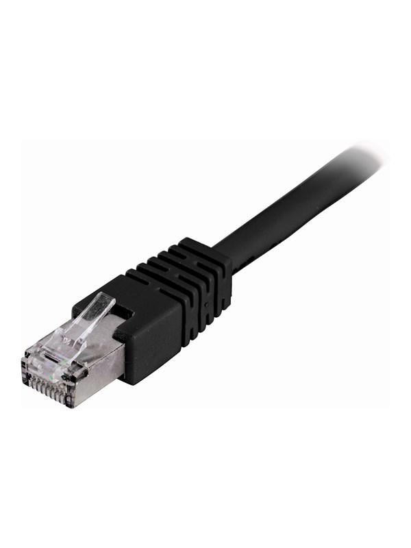 Deltaco STP-635S - patch cable - 35 m - black - Musta - 35m