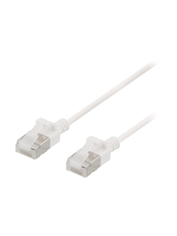 Deltaco patch cable - 2 m - white - Valkoinen - 2m