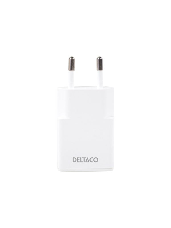 Deltaco Slim USB-C Wall Charger 30 W | 1x USB-C | PPS | Samsung SFC | White
