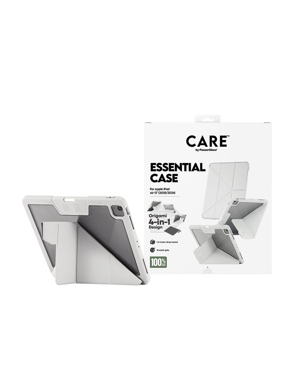 CARE by PanzerGlass Essential Case Light Grey iPad Air 13" (2024-2026)