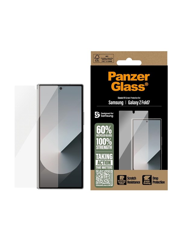 PanzerGlass Screen Protector Samsung Galaxy Z Fold7 | Classic Fit