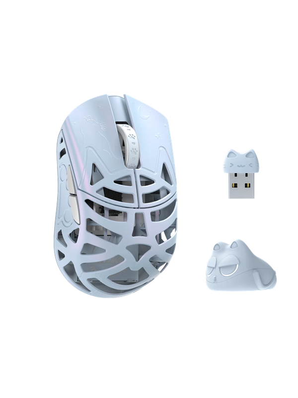 WLMouse Beast Miao (Omron) / Wireless 8K / Magnesium - Pelihiiri - Optinen - 5 painiketta - Sininen