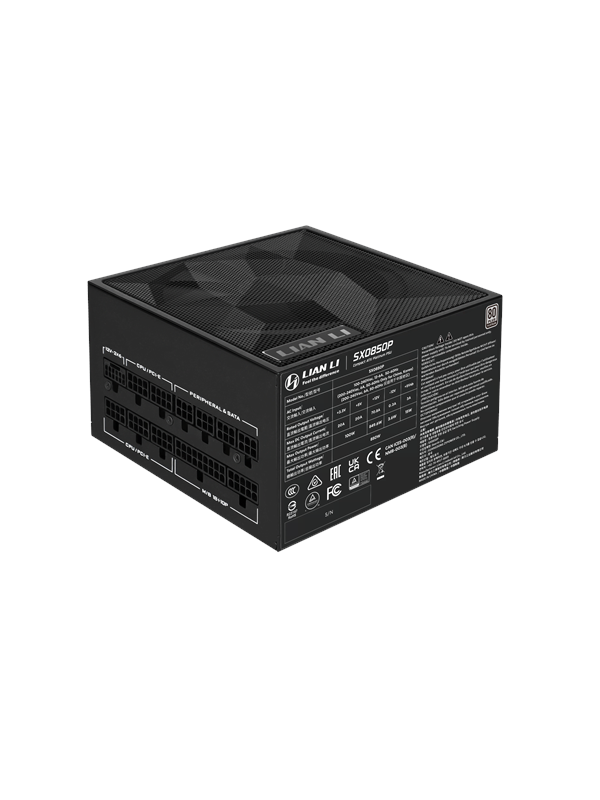 Lian Li SX 850 Virtalähde - 850 Watt - 120 mm - ATX 3.1 - 80 Plus Platina sertifioitu