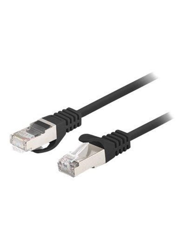 Lanberg patch cable - 50 cm - black RAL 9004 - Musta - 0.5m