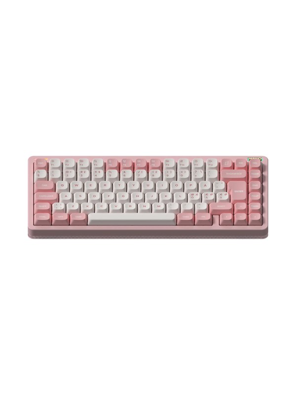 NuPhy Halo75 V2 Sakura Fizz - Raspberry - Pelinäppäimistö - ilman numpadia - Pohjoismainen - Vaaleanpunainen
