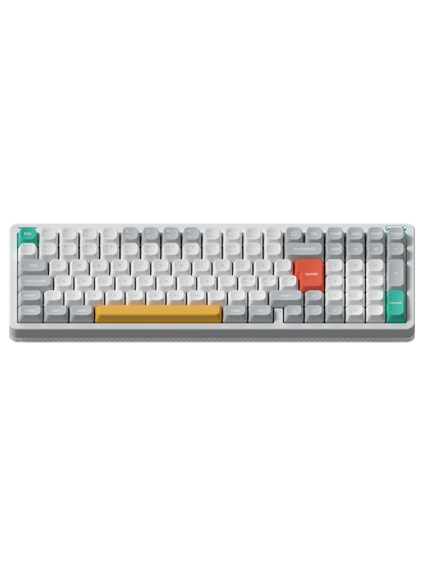 NuPhy Halo96 V2 Ionic White - Lemon - Pelinäppäimistö - Pohjoismainen - Valkoinen