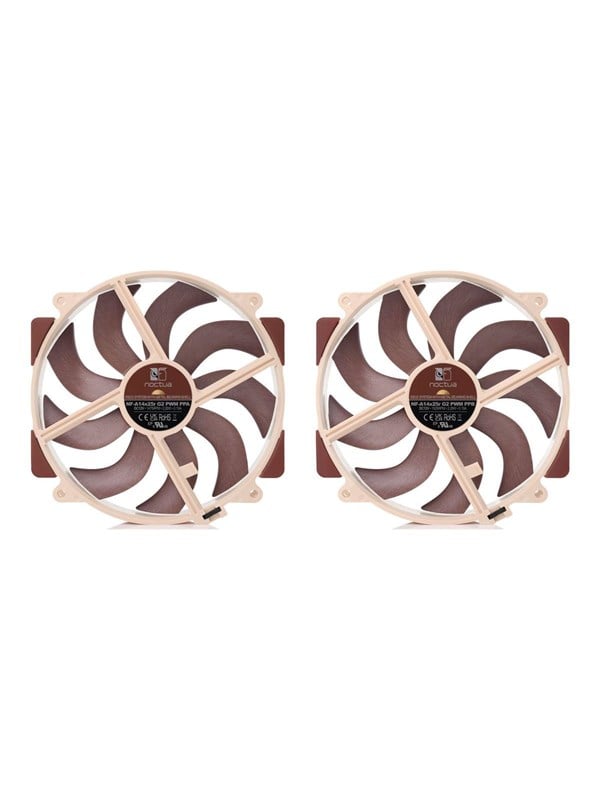 Noctua NF-A14X25R G2 PWM SX2 PP - system fan kit - Kotelotuuletin - 140mm - Ruskea