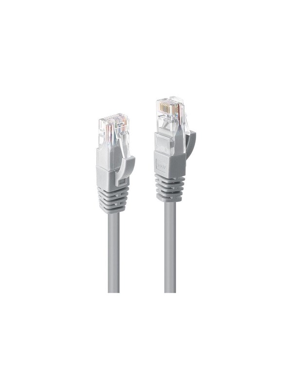 Lindy patch cable - 1 m - grey - Harmaa - 1m
