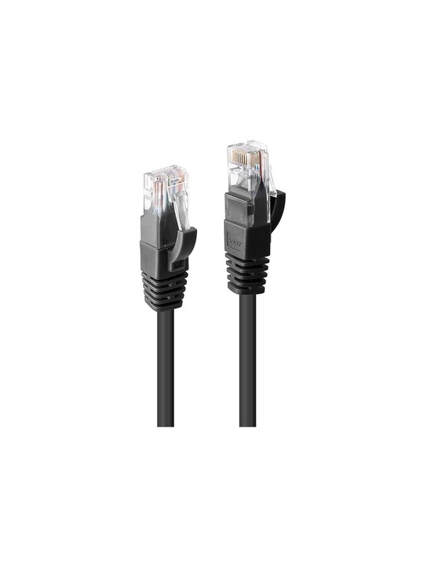 Lindy patch cable - 1 m - black - Musta - 1m