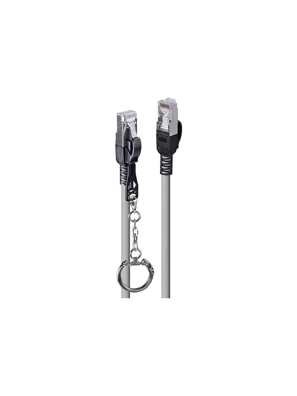 Lindy patch cable - 1 m - grey - Harmaa - 1m
