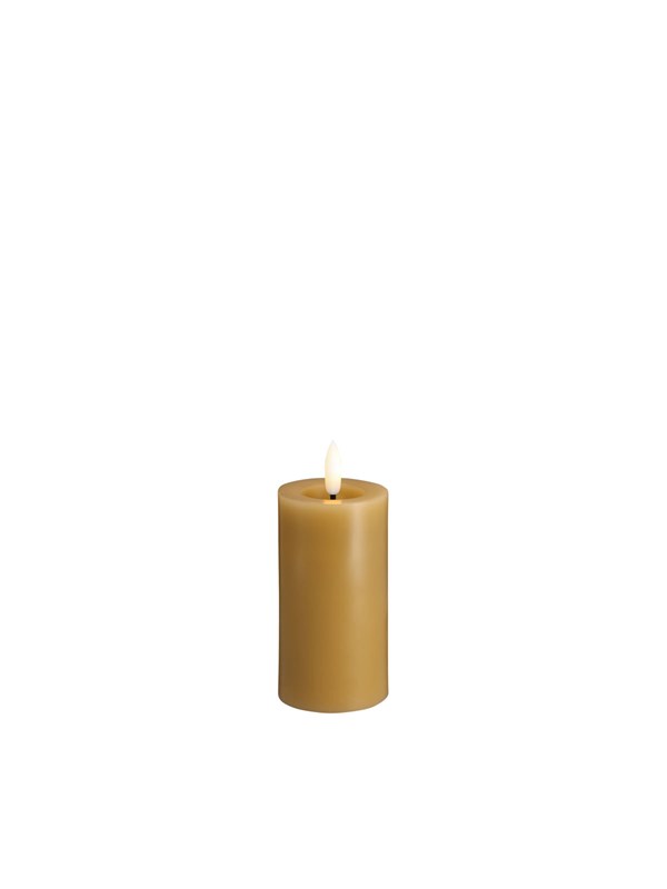 Moods & More LED pillar candle - Melted Honey mustard - 49x100 mm
